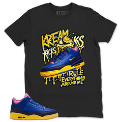 Racer Blue Brazil 3s Zadago Shirt Kream Kicks Graphic