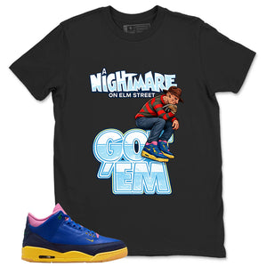 Racer Blue Brazil 3s Zadago Shirt Nightmare On Elm Street Graphic