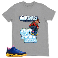 Racer Blue Brazil 3s Zadago Shirt Nightmare On Elm Street Graphic
