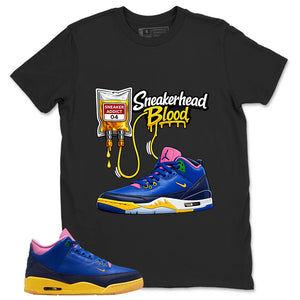 Racer Blue Brazil 3s Zadago Shirt Sneakerhead Blood Graphic