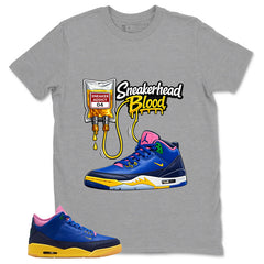 Racer Blue Brazil 3s Zadago Shirt Sneakerhead Blood Graphic