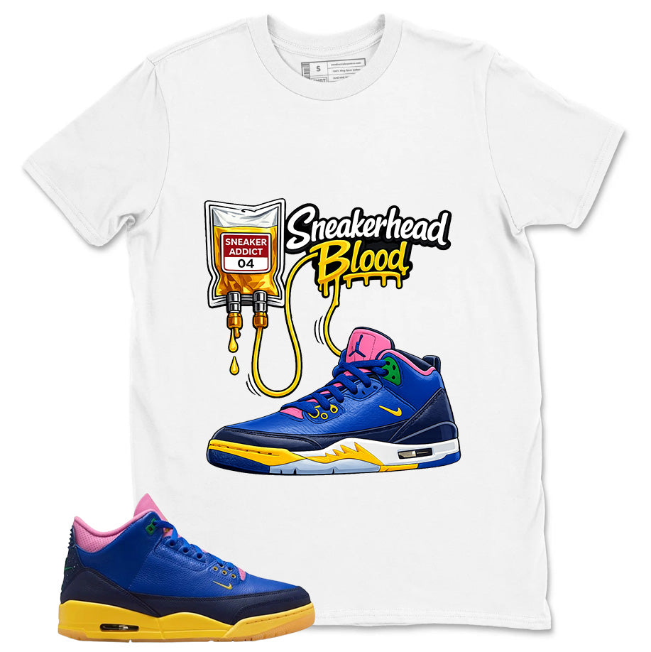 Racer Blue Brazil 3s Zadago Shirt Sneakerhead Blood Graphic