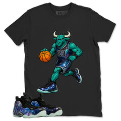 Raging Bull Graphic Tee, Shirt to Match Air Foamposite One Galaxy, Air Foamposite Unisex Black Shirt