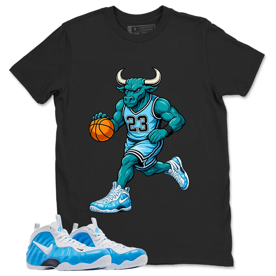 Raging Bull Graphic Tee, Shirt to Match Air Foamposite Pro University Blue, Air Foamposite Unisex Blue Shirt