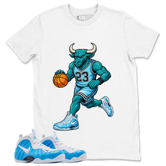Raging Bull Graphic Tee, Shirt to Match Air Foamposite Pro University Blue, Air Foamposite Unisex Blue Shirt