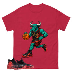Raging Bull Graphic Tee, Shirt to Match Air Foamposite Stranger Things, Air Foamposite Unisex Blue Shirt