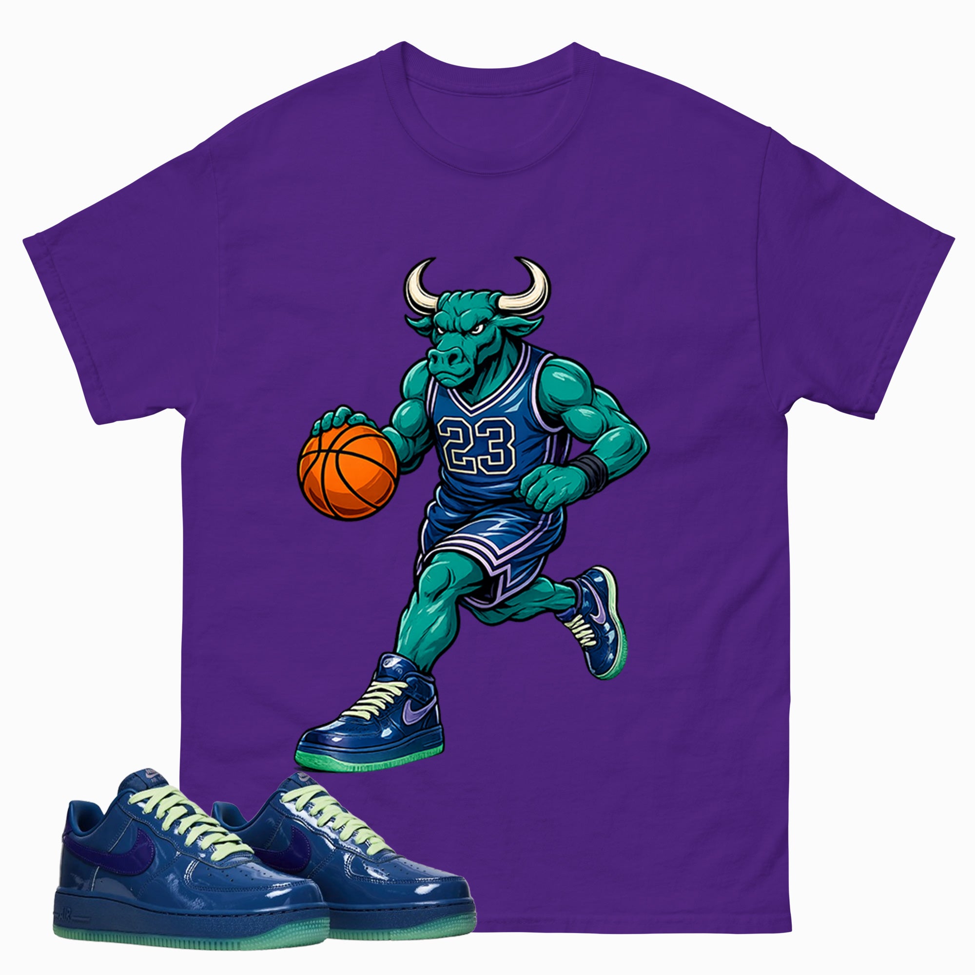Raging Bull Graphic Tee, Shirt to Match Air Force 1 Mystic Navy, Air Force 1 Unisex Shirt