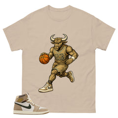 Raging Bull Shirt - Match Cream Wmns Air Jordan 1 Khaki
