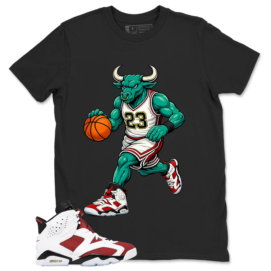 Raging Bull Shirt - Match White Air Jordan 6 Carmine
