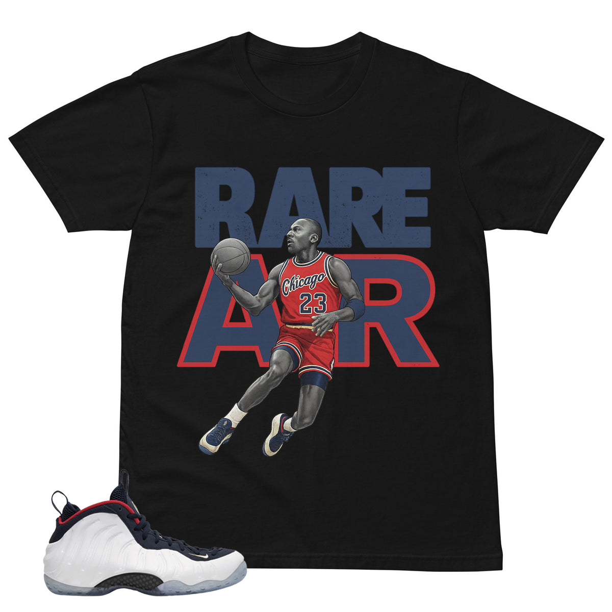 Rare Air Shirt - Match Air Foamposite One PRM Olympic