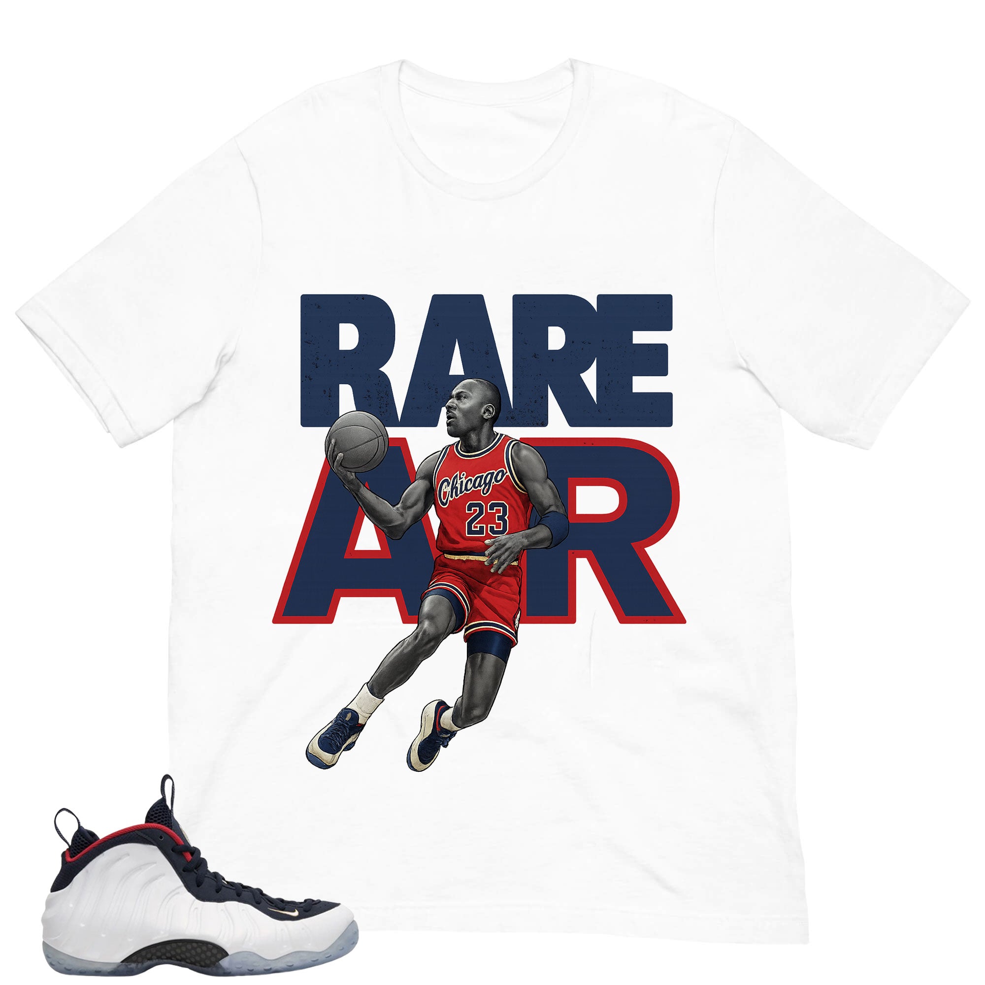 Rare Air Shirt - Match Air Foamposite One PRM Olympic