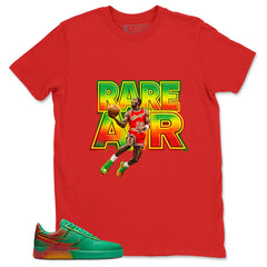 Rare Air Shirt - Match Air Force 1 Stadium Green Crimson