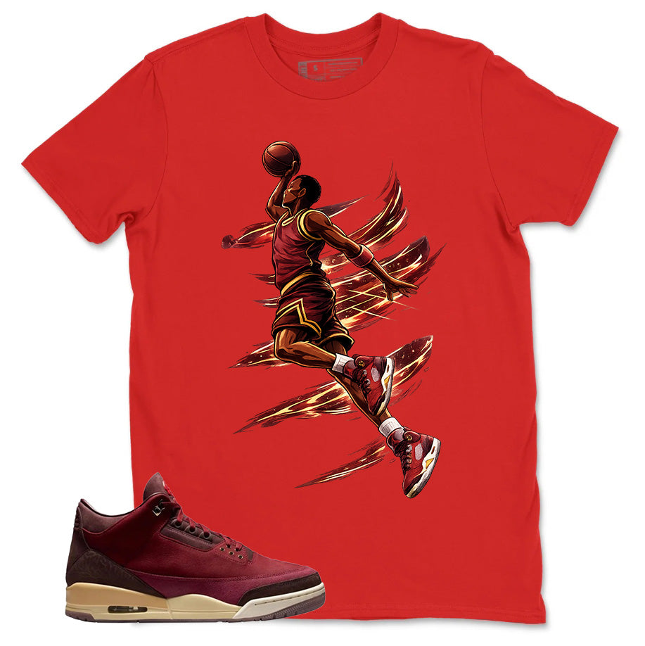 Red Bin23 3s Shirt Air Ball Graphic