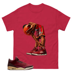Red Bin23 3s Shirt Air Ball Graphic