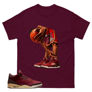 Red Bin23 3s Shirt Air Ball Graphic