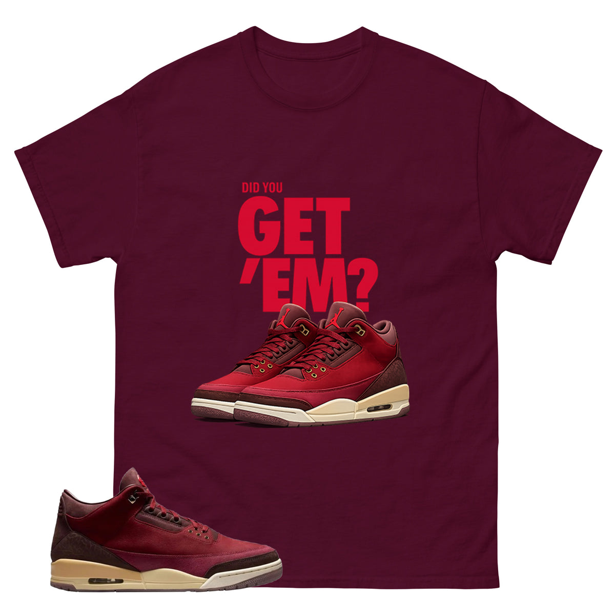 Red Bin23 3s Shirt Did You Get Em Graphic