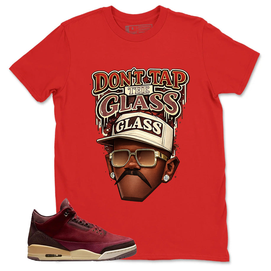 Red Bin23 3s Shirt Don't Tap The Glass Graphic