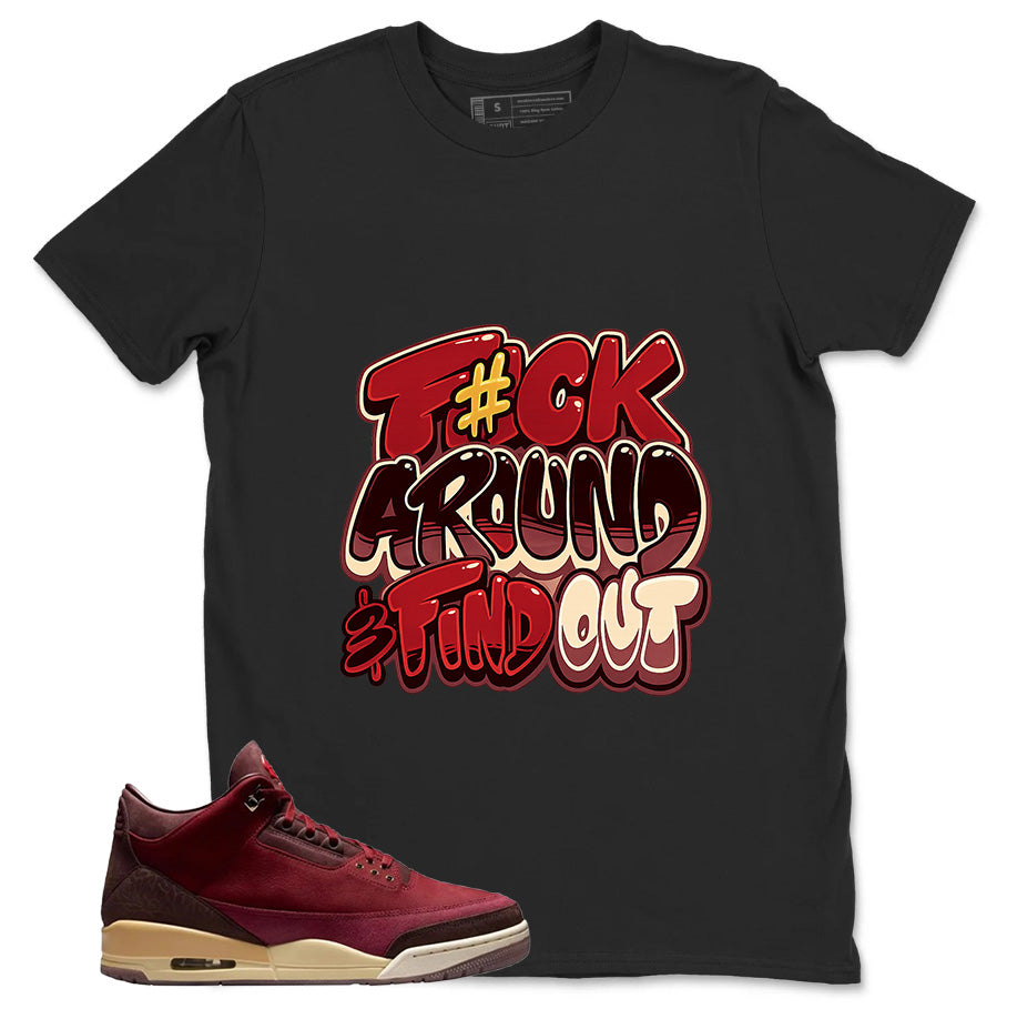 Red Bin23 3s Shirt Fck Around Find Out Graphic