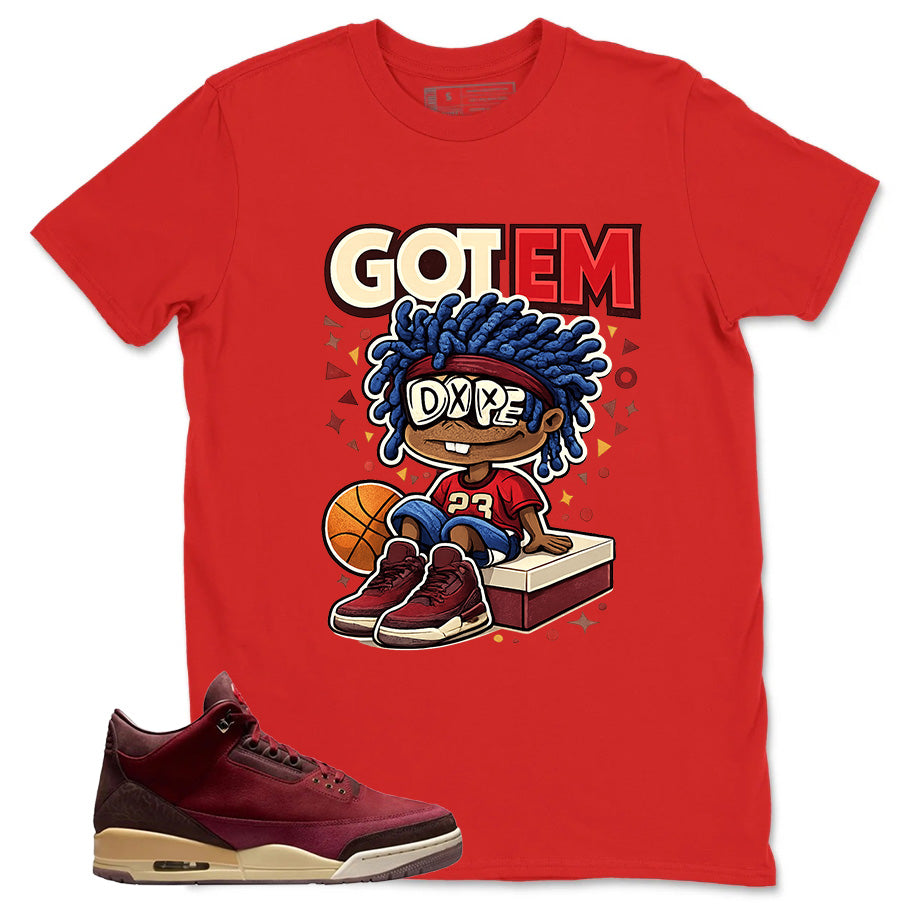 Red Bin23 3s Shirt Got Em Dope Graphic