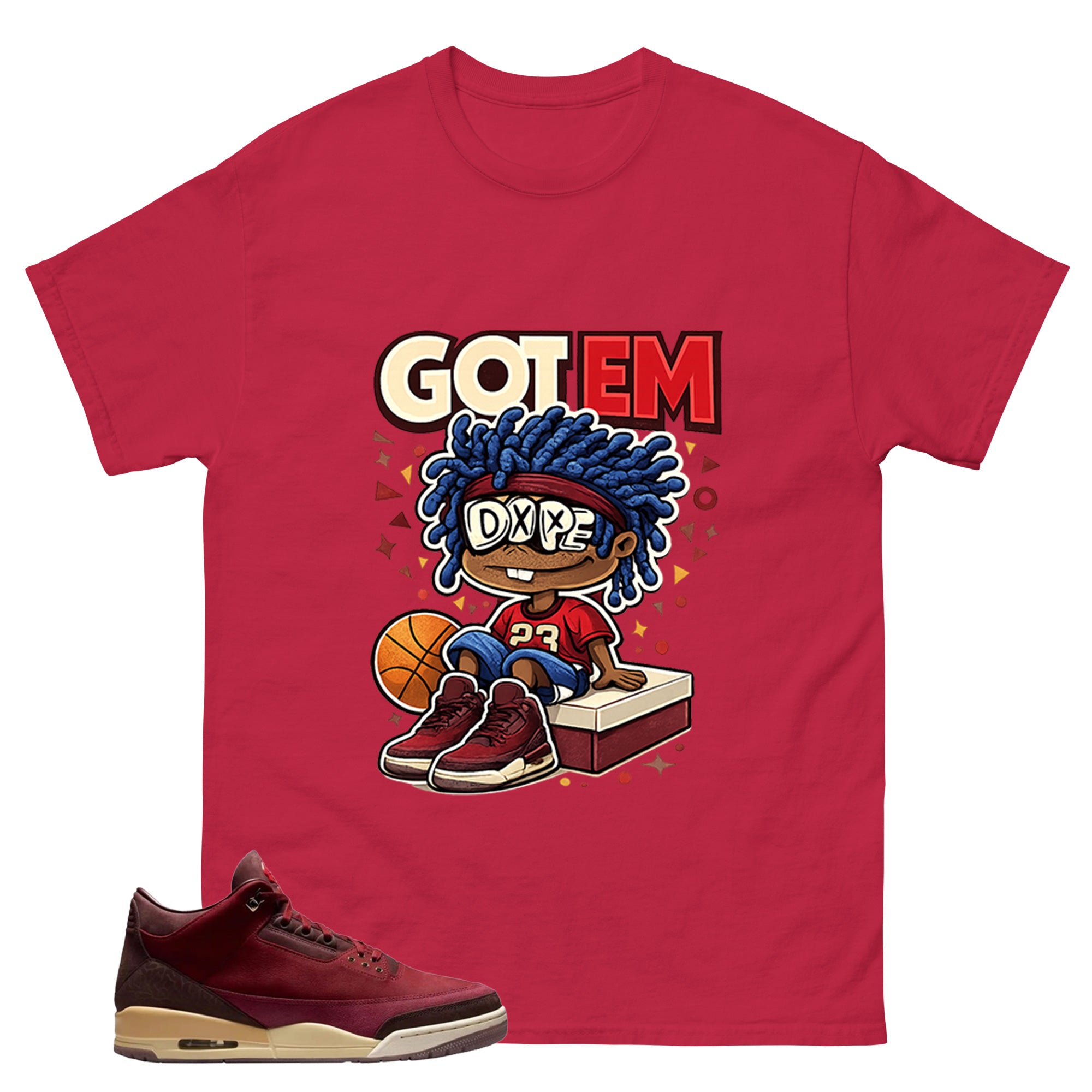Red Bin23 3s Shirt Got Em Dope Graphic
