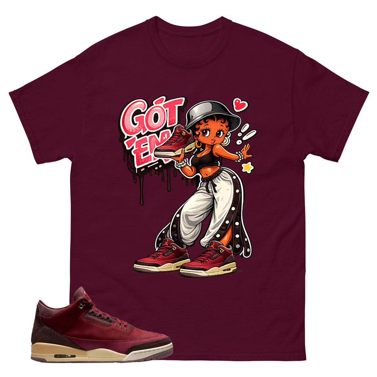 Red Bin23 3s Shirt Got Em Lady Graphic