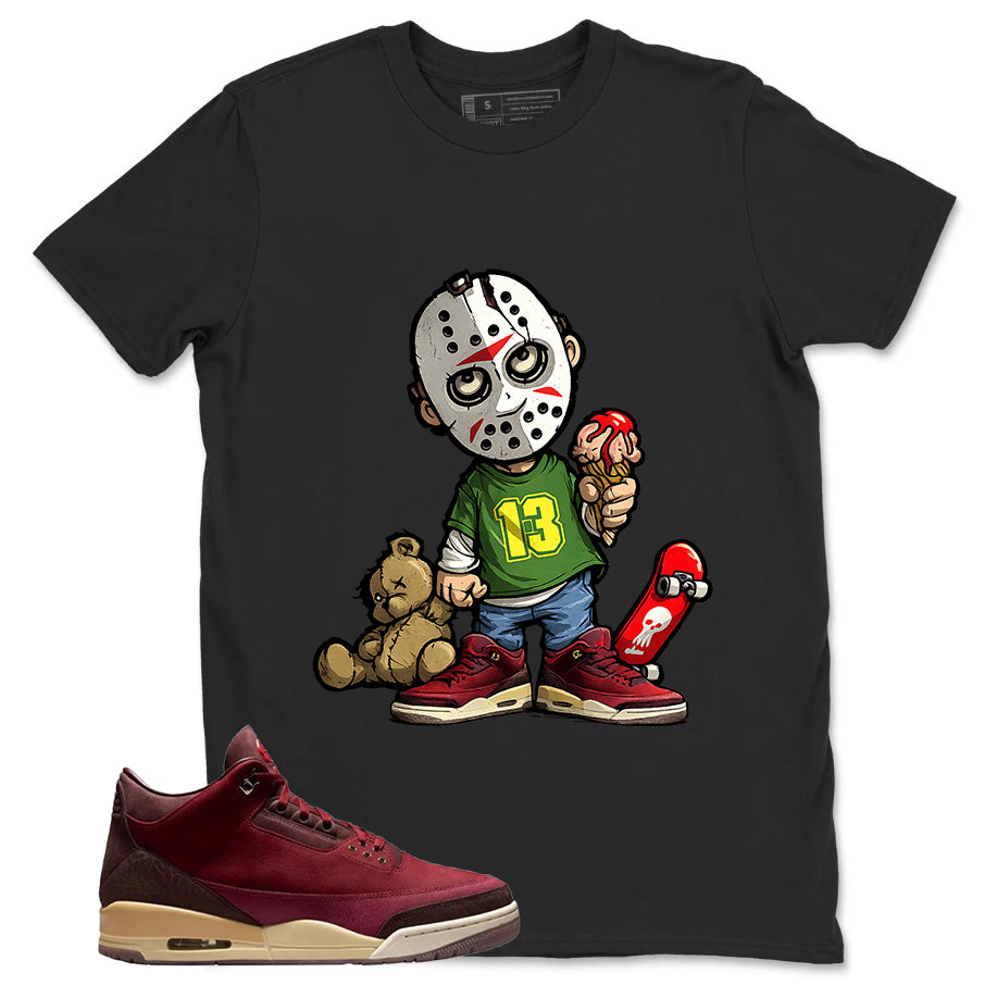 Red Bin23 3s Shirt Little Jason Graphic