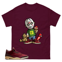 Red Bin23 3s Shirt Little Jason Graphic
