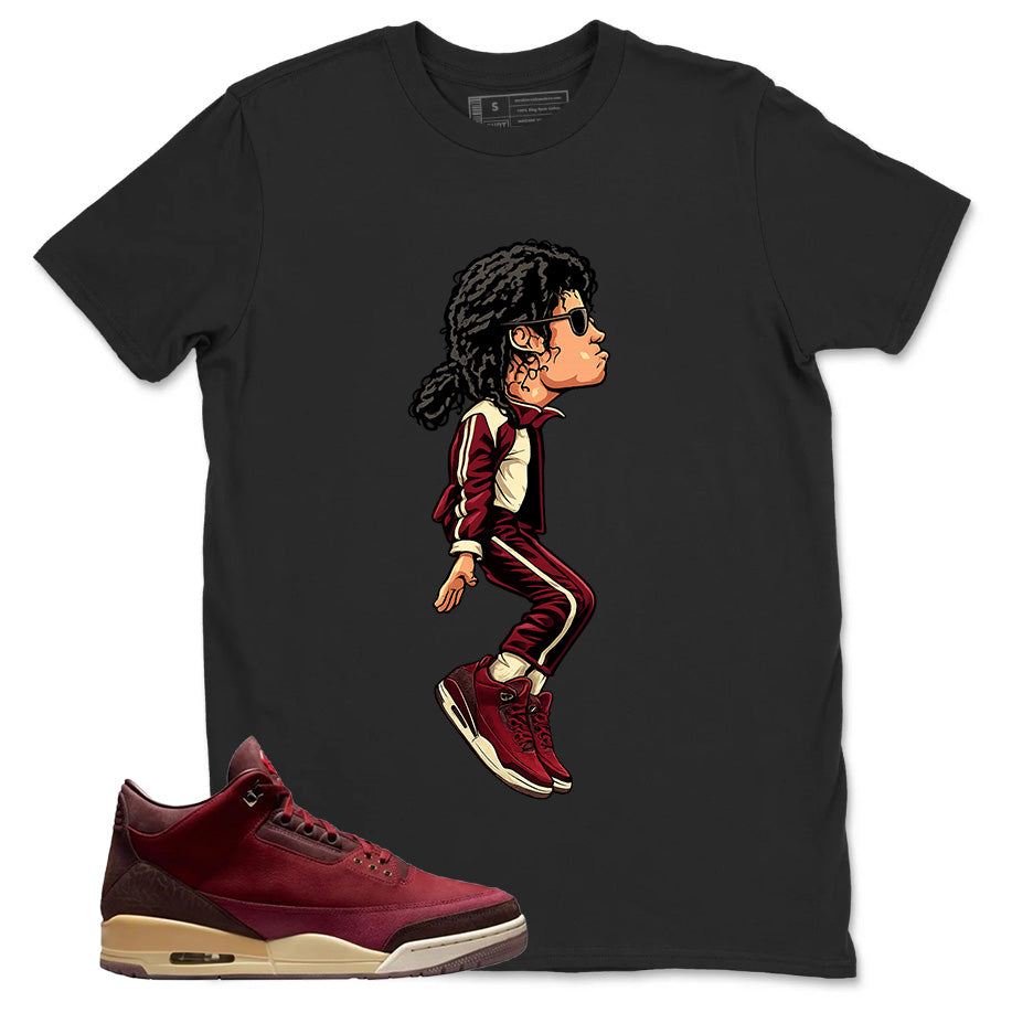 Red Bin23 3s Shirt M.Jackson Tiptoe Graphic