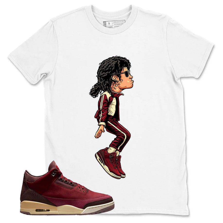 Red Bin23 3s Shirt M.Jackson Tiptoe Graphic