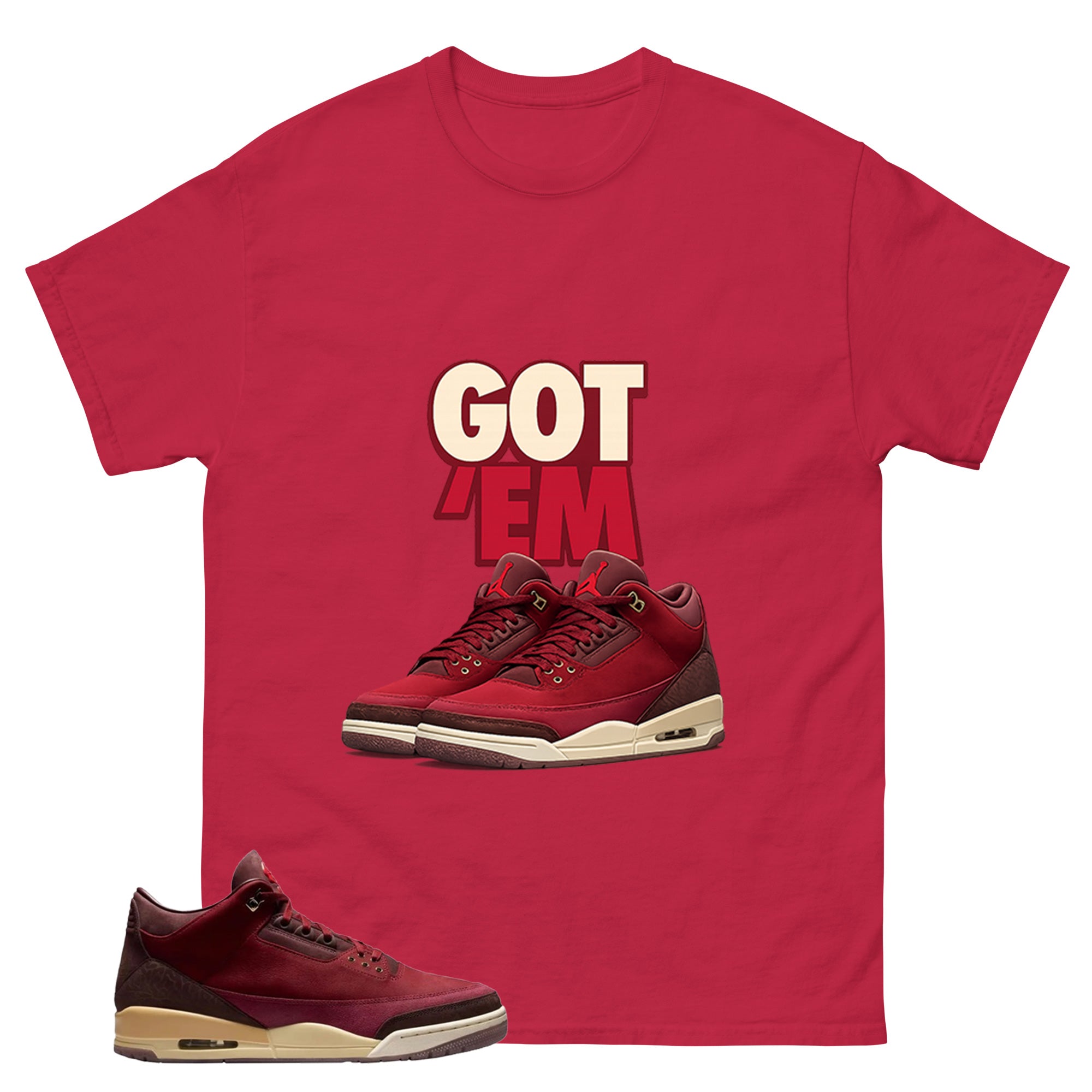 Red Bin23 3s Shirt Make Got Em Sneaker Graphic