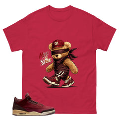 Red Bin23 3s Shirt Move In Silence Graphic