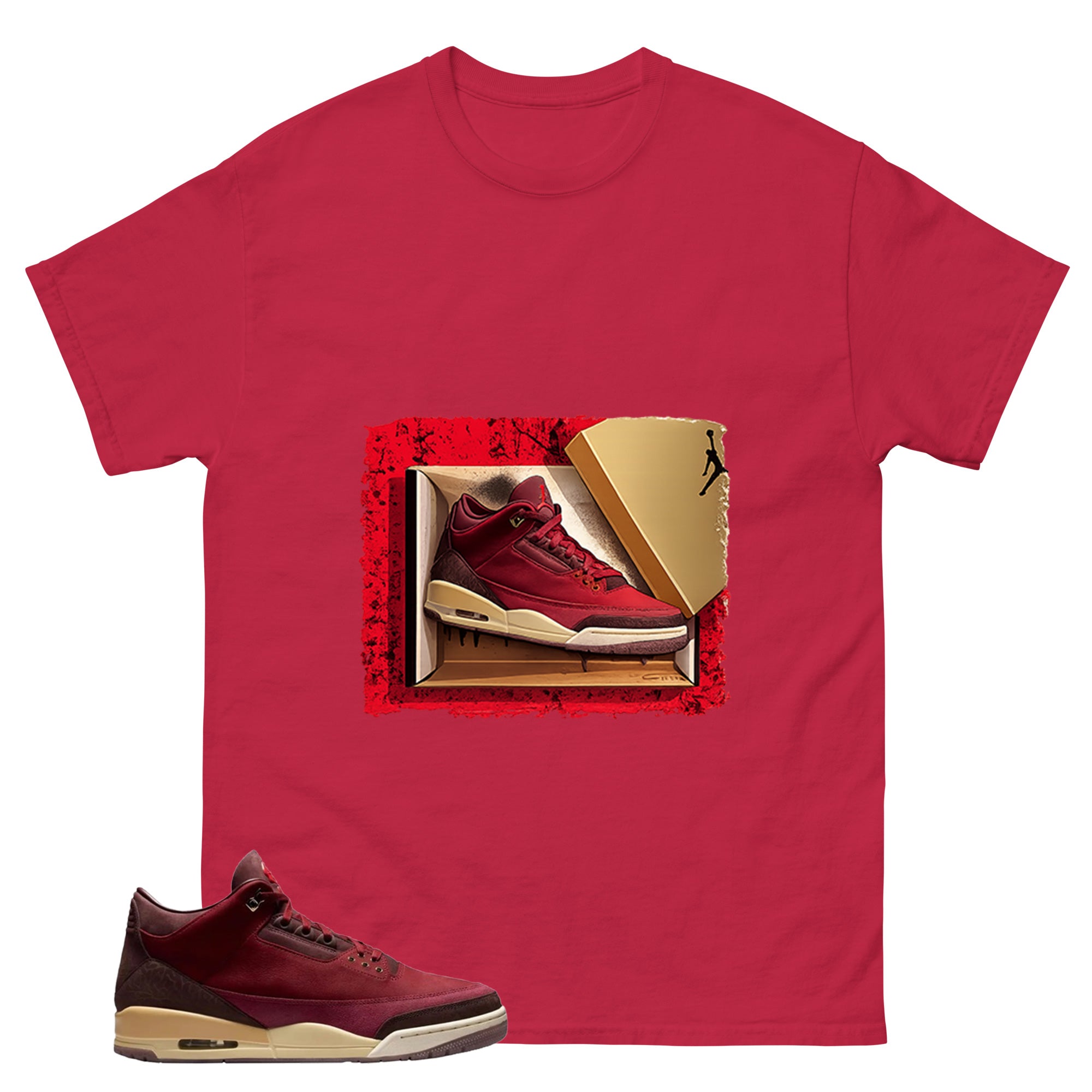 Red Bin23 3s Shirt New Kicks Graphic