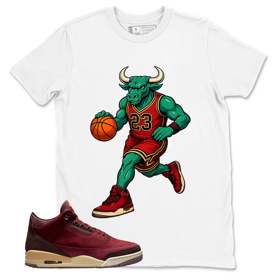 Red Bin23 3s Shirt Raging Bull Graphic