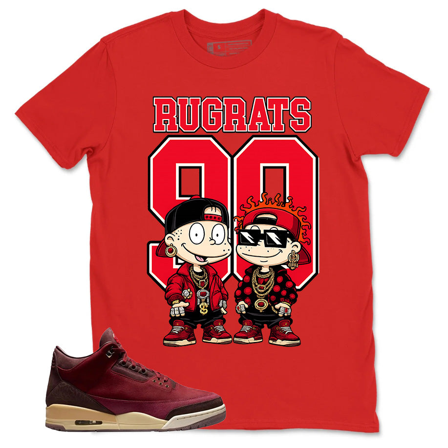 Red Bin23 3s Shirt Rugrats 90 Graphic