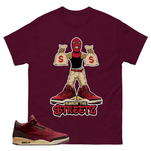 Red Bin23 3s Shirt Runnin The Street Graphic