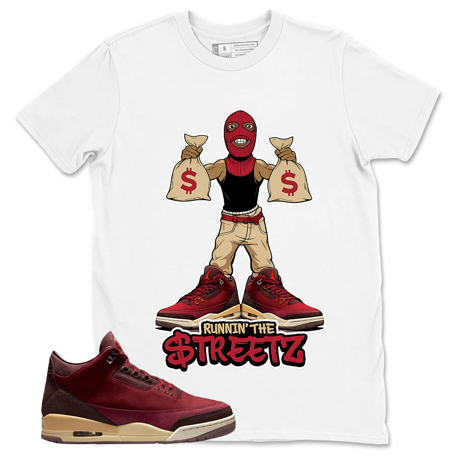 Red Bin23 3s Shirt Runnin The Street Graphic