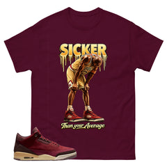 Red Bin23 3s Shirt Sicker Than Your Average Graphic