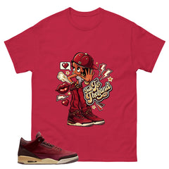 Red Bin23 3s Shirt Talk To The Hand Graphic