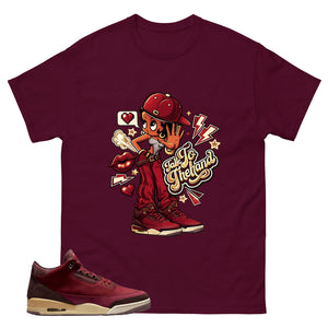 Red Bin23 3s Shirt Talk To The Hand Graphic