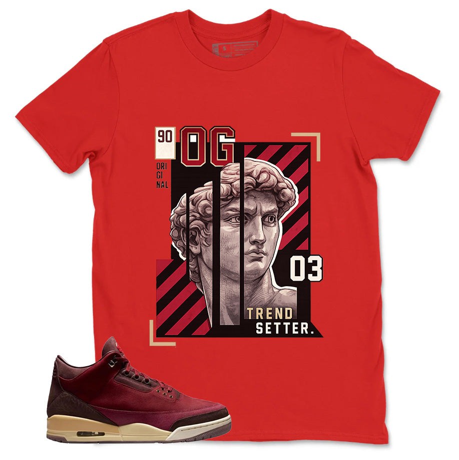 Red Bin23 3s Shirt Trend Setter Graphic
