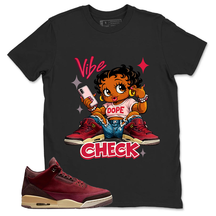 Red Bin23 3s Shirt Vibe Check Graphic