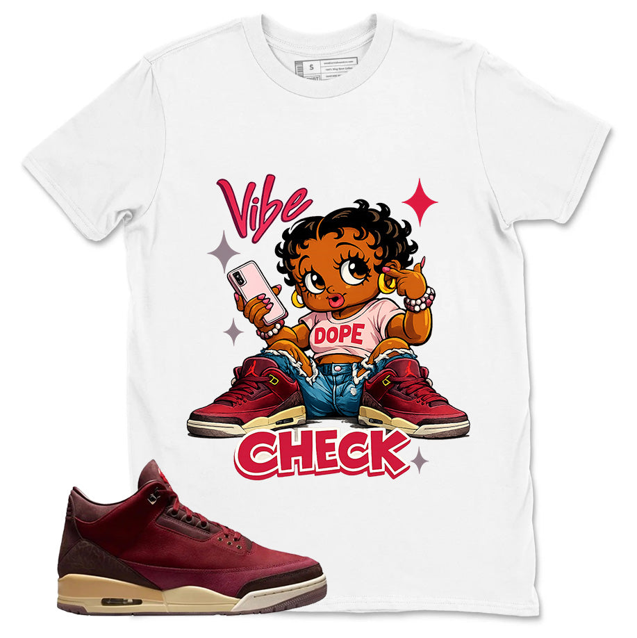 Red Bin23 3s Shirt Vibe Check Graphic