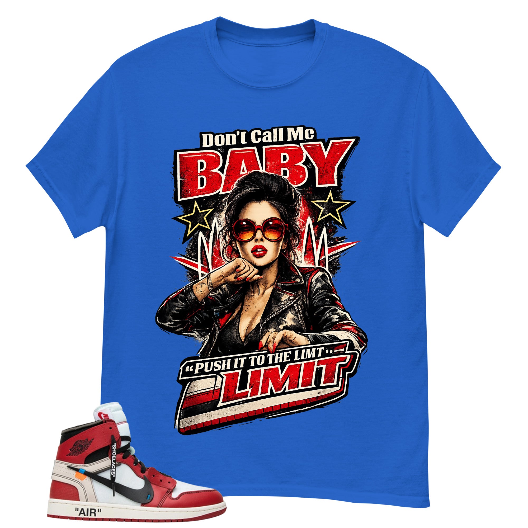 Red Off White Chicago 1s Shirt Don't Call Me Baby Graphic
