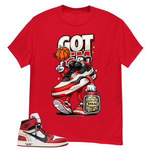 Red Off White Chicago 1s Shirt Got Em Bread Graphic
