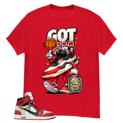 Red Off White Chicago 1s Shirt Got Em Bread Graphic