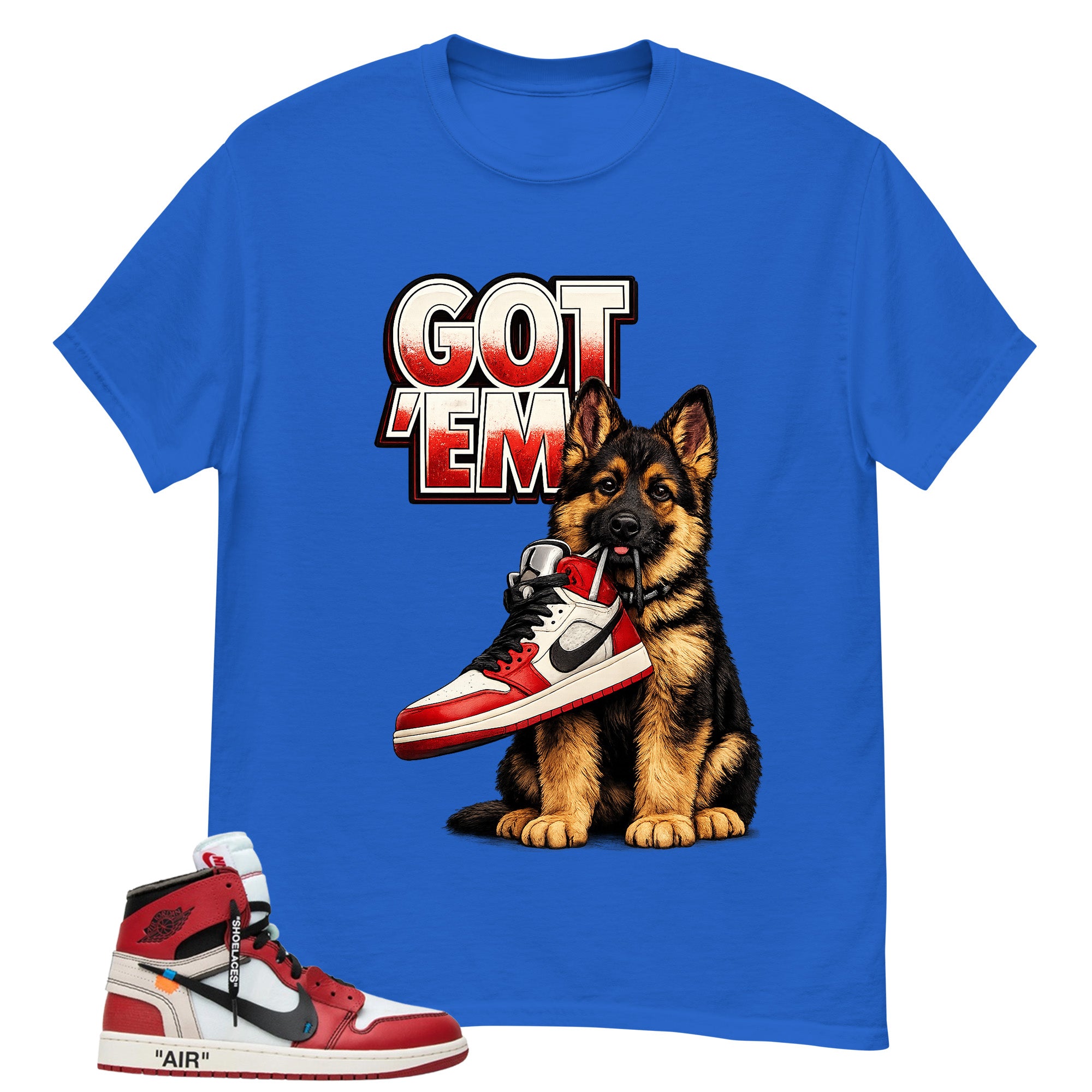 Red Off White Chicago 1s Shirt Got Em GS Graphic