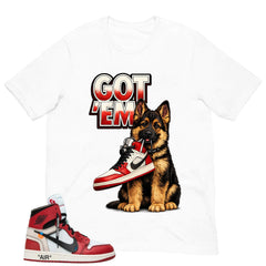 Red Off White Chicago 1s Shirt Got Em GS Graphic