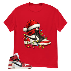 Red Off White Chicago 1s Shirt Kickmas Graphic