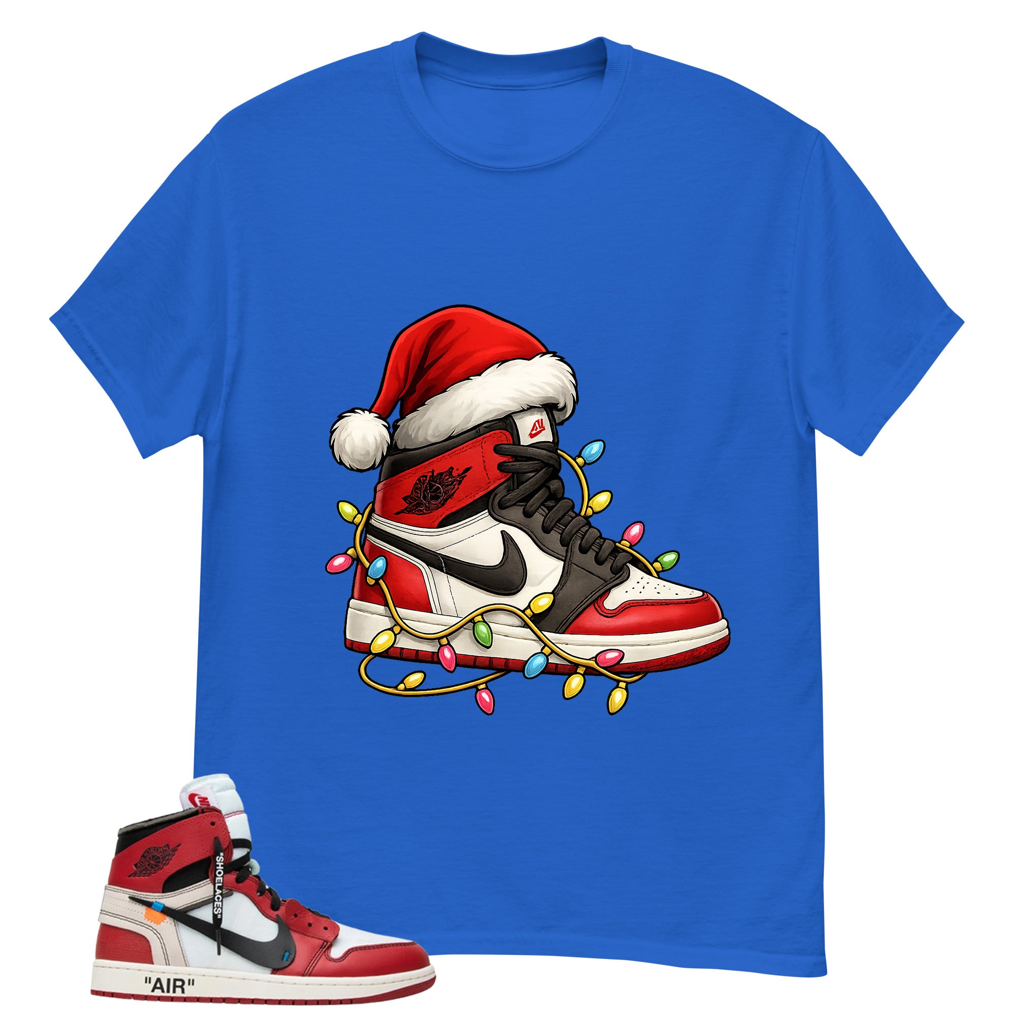 Red Off White Chicago 1s Shirt Kickmas Graphic
