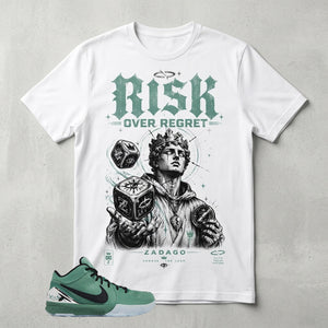 Risk Over Regret Graphic Tee - Shirt To Match Kobe 4 Protro Girl Dad